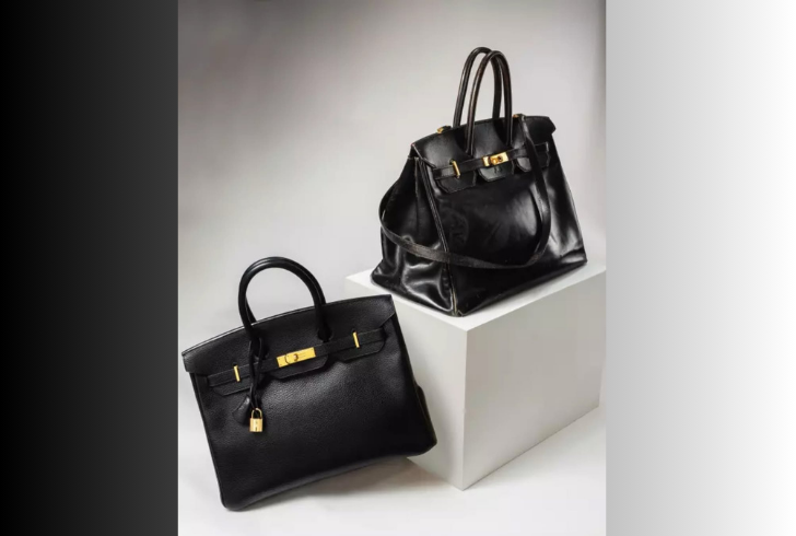Classic Birkin bag with elegant details