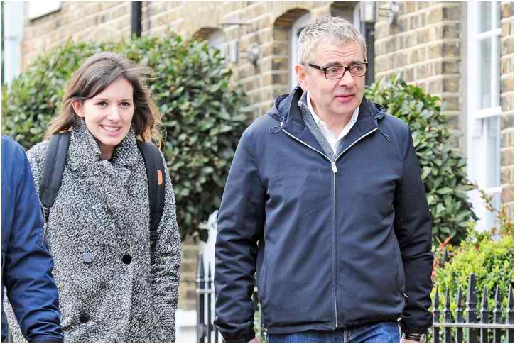 Rowan Atkinson and Louise Ford