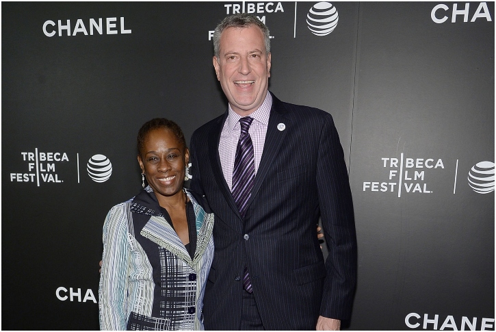 Bill De Blasio and Chirlane McCray